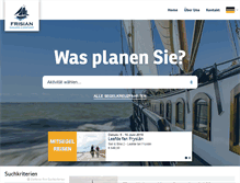 Tablet Screenshot of frisian-sailing.de